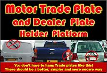 Picture of Motor Trade Plate or Dealer Plate Holder Platform - Out of Sock