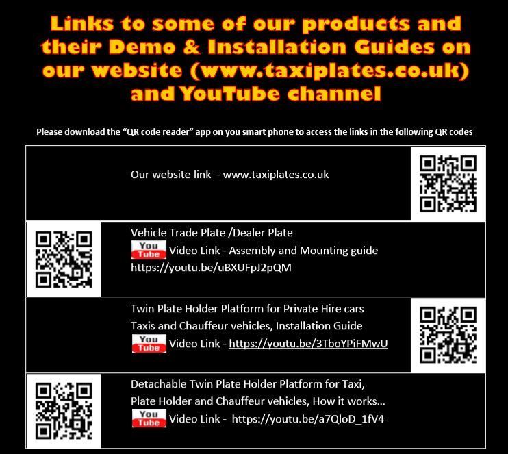 Motor Trade Plate or Dealer Plate Holder Platform Out of Sock. Dynx