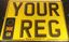 Picture of Square DVLA Registration Number Plate (11" x 8"Inch) Printing