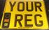 Picture of Square DVLA Registration Number Plate (11" x 8"Inch) Printing