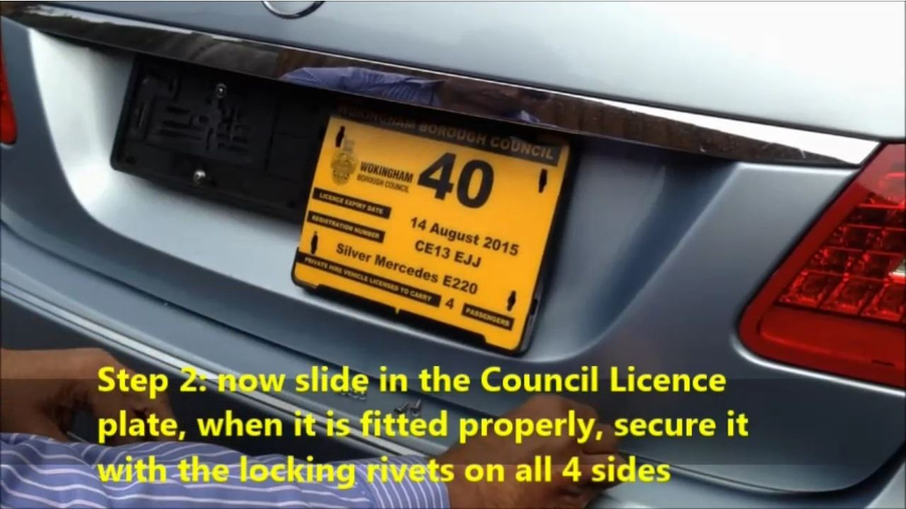 Twin Plate Holder Platform for Taxi, Private Hire & Minicab DVLA