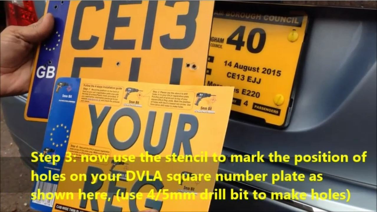 Twin Plate Holder Platform for Taxi, Private Hire & Minicab DVLA