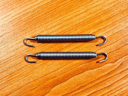 Picture of Pair Of Stainless Steel Exhaust Springs 80mm, Metal Dual Hook Expansion Chamber Spring,