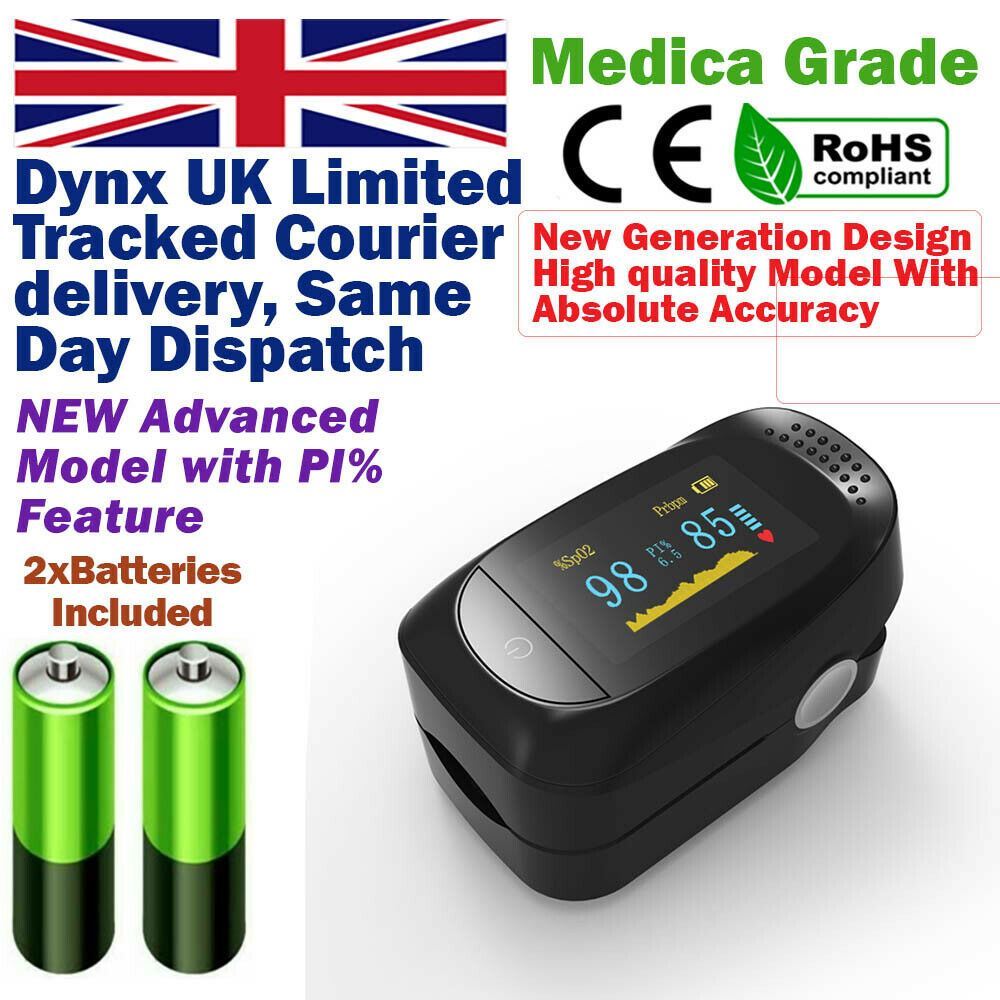 Oxymeteroxygen saturation monitor. Dynx UK Limited