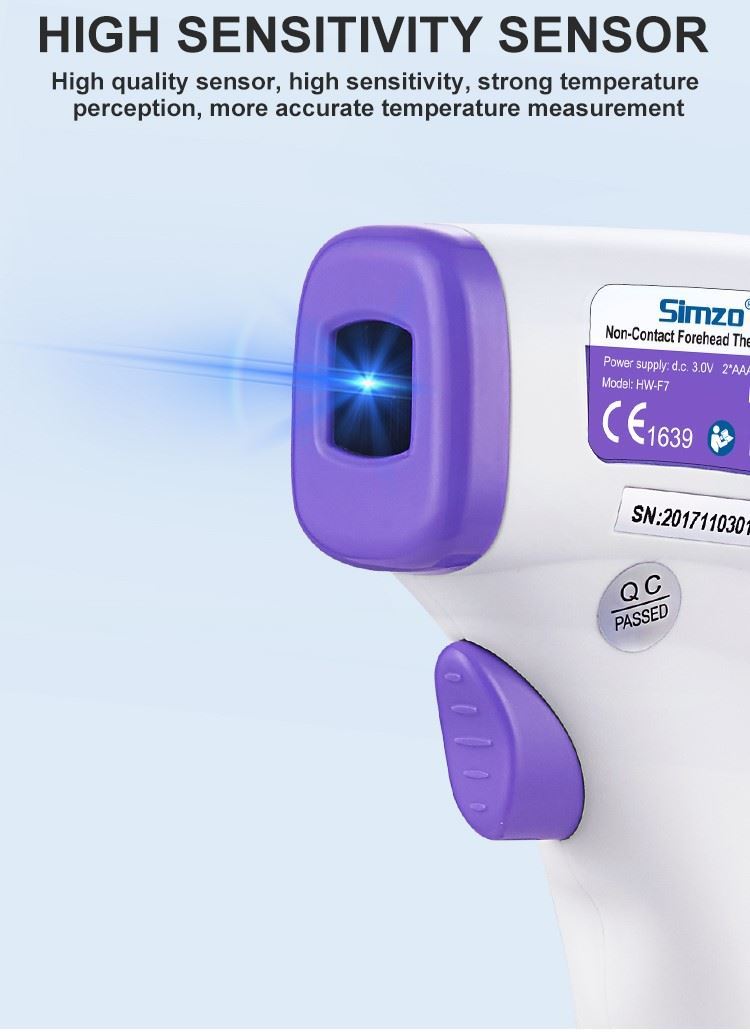 Digital Thermometer Forehead Non Contact CE Approved Accurate