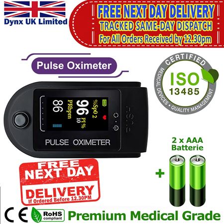 Picture of Oxygen Saturation Monitor SATS Monitor - SPO2 Pulse OXIMETER SATS Probe - Blood Oxygen Finger Monitor, CE ROHS approved
